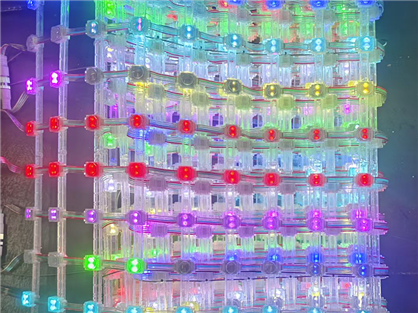 Pixel grid screen